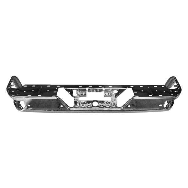 2020-2021 Gmc Sierra 3500 Bumper Face Bar Rear Steel Chrome With Blind Spots Single Exhaust