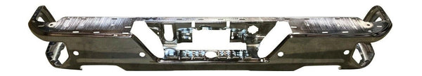 2019-2021 Gmc Sierra 1500 Bumper Face Bar Rear Steel Chrome With Blind Spots Dual Exhaust