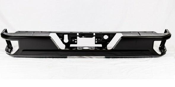 2019-2021 Chevrolet Silverado 1500 Bumper Rear Assembly Steel With Blind Spot Brackets Dual Exhaust