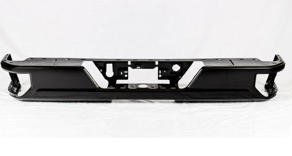 2020-2021 Gmc Sierra 2500 Bumper Rear Assembly Steel Without Blind Spot Brackets Single Exhaust