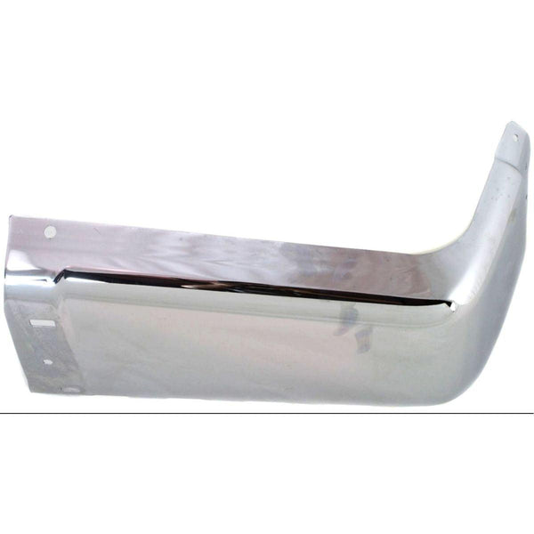 2011-2014 Gmc Sierra 2500 Bumper End Rear Driver Side Chrome Without Sensor Economy Quality