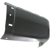 2007-2013 Gmc Sierra 3500 Bumper End Rear Passenger Side Black Without Sensor Hole Steel 2500/3500 Series 07-10