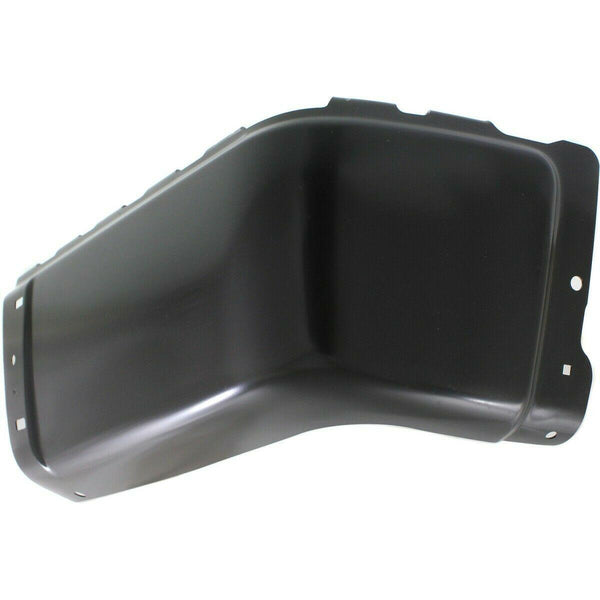 2007-2013 Chevrolet Silverado 1500 Bumper End Rear Passenger Side Black With Out Sensor Hole Steel 