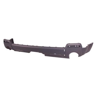 Pare-chocs arrière avec jupe, gris mat foncé, double sortie d'échappement et ensemble chromé, GMC Terrain 2010-2015, référence GM1195114