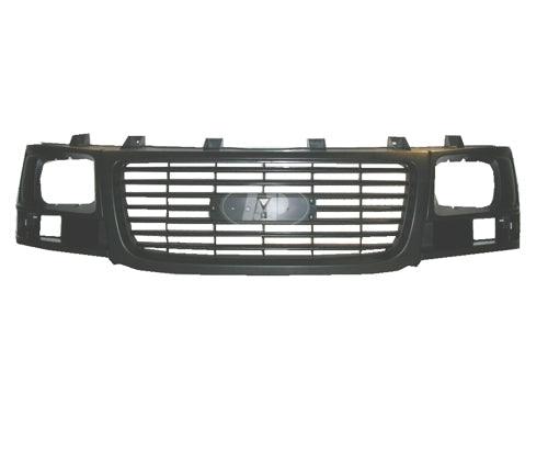 Calandre scellée GMC Savana 2003-2017, noire, référence GM1200531