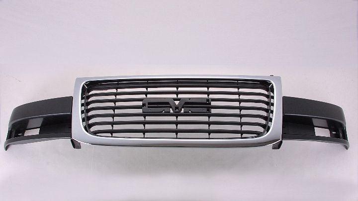 Calandre composite chromée/noire pour GMC Savana 2003-2021, référence GM1200532
