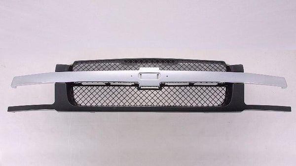 2002-2006 Chevrolet Avalanche Grille Black With Chrome Mldg With Body Cladding