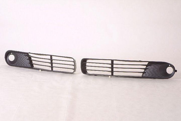 2005-2009 Pontiac G6 Grille Lower Passenger Side With Fog Lamp Hole Matte-Black Coupe/Convertible