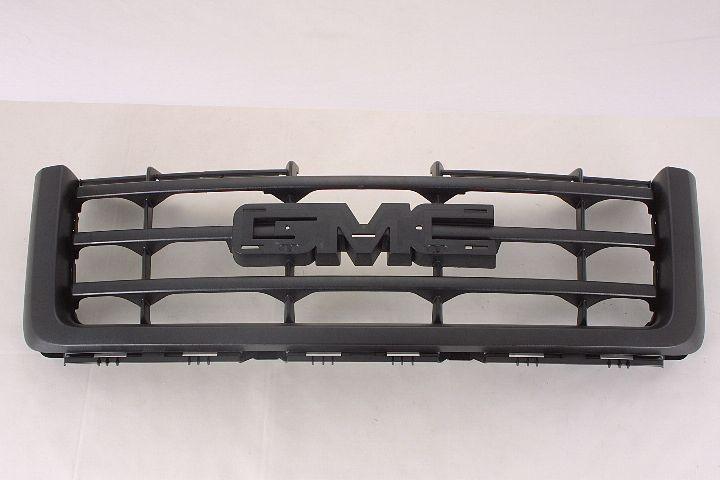 Calandre GMC Sierra 2500 2007-2013 Noir mat 3 barres horizontales noires avec face avant noire (sauf Denali), GM1200583