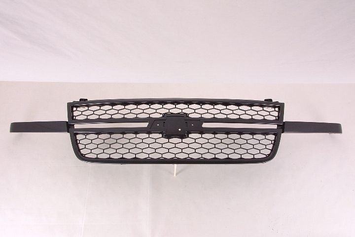 Calandre Chevrolet Silverado 3500 2005-2006, cadre noir avec motif nid d'abeille noir, modèle SS, GM1200586