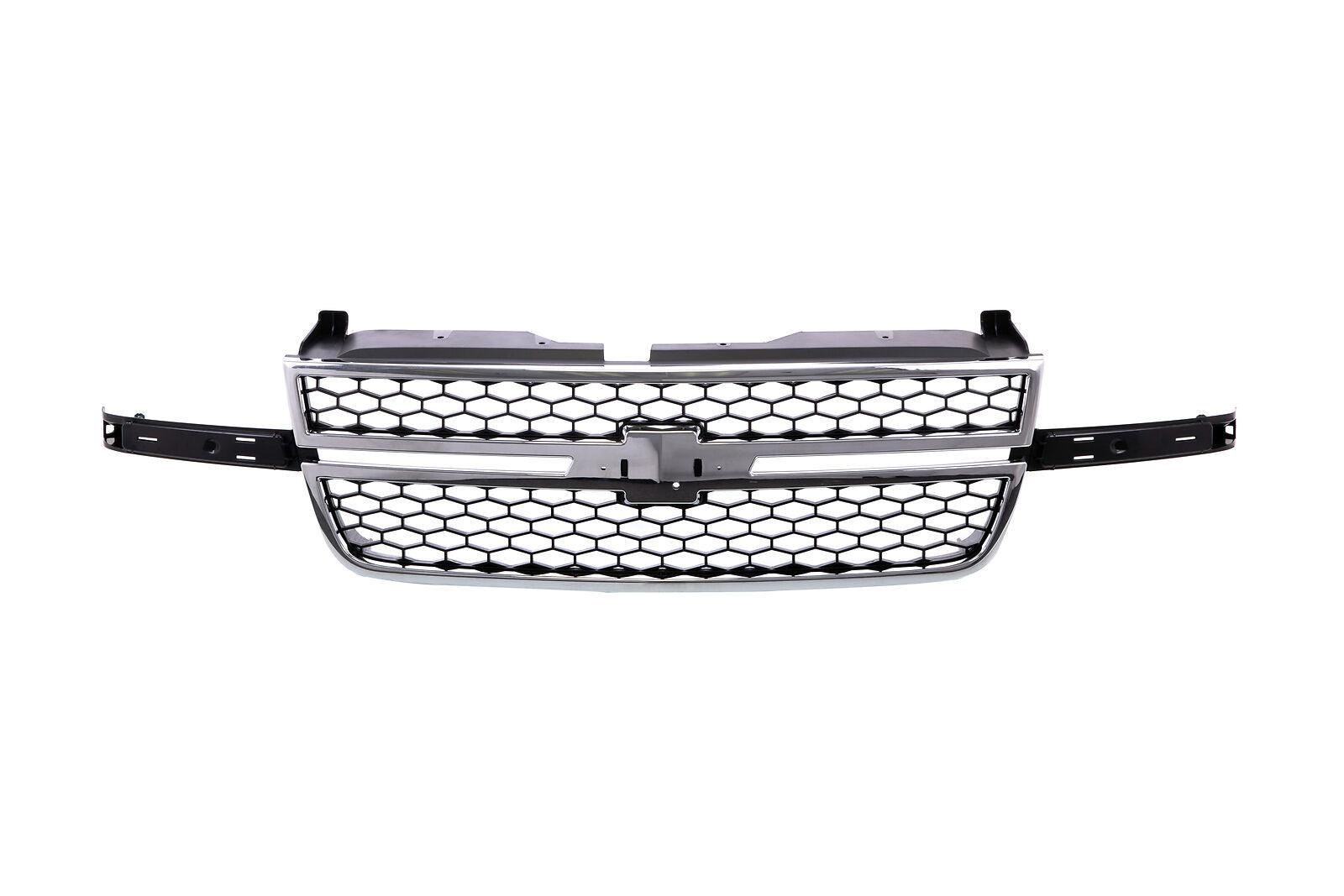 Calandre Chevrolet Silverado 1500 2005-2006, cadre chromé, nid d'abeille noir, barre centrale Dale Earnahart (nécessite des inserts d'aile), GM1200589