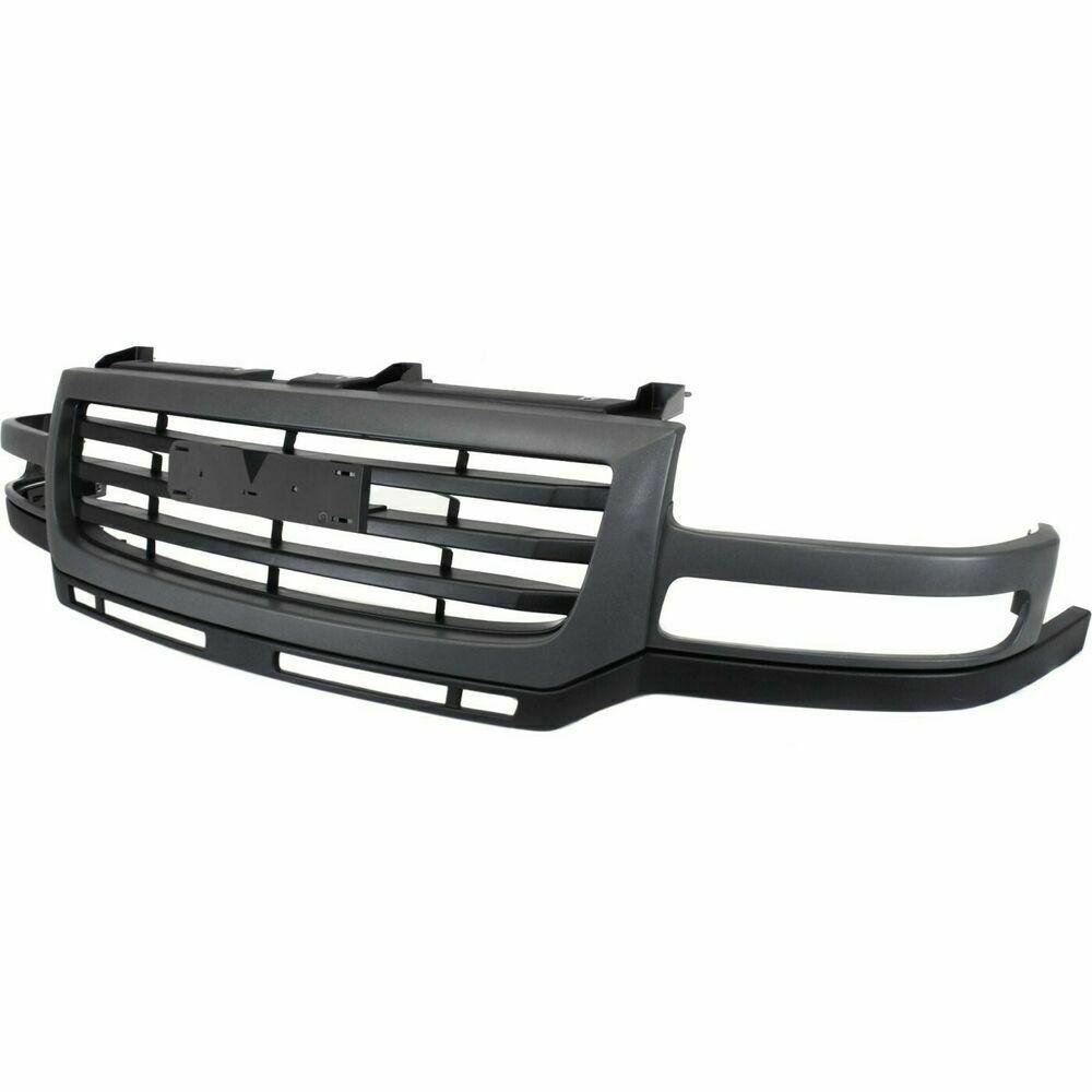 Calandre GMC Sierra 2500 2003-2007 PTM noire avec moulure grise 2500HD/3500, GM1200627