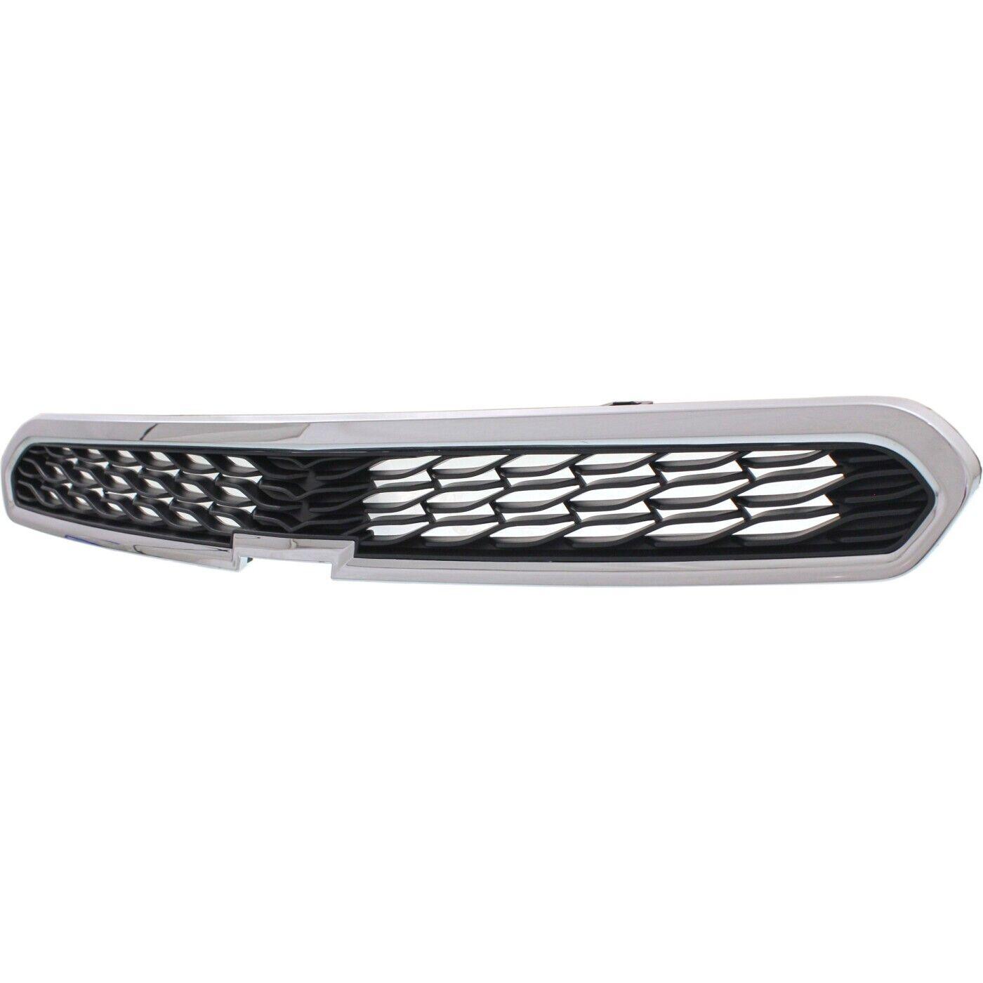 Calandre supérieure Chevrolet Spark 2013-2015 Noir mat avec moulure chromée sans trou pour antibrouillard gauche, GM1200657
