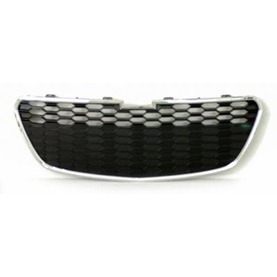 Calandre inférieure Chevrolet Spark 2013-2015, noir mat avec moulure chromée et emplacement pour phares antibrouillard, GM1200658