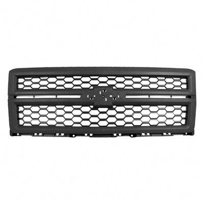 Calandre Chevrolet Silverado 1500 2014-2015 Gris foncé mat avec moulure texturée gris foncé, GM1200671
