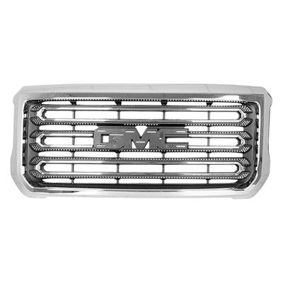 2015-2019 Gmc Sierra 3500 Grille Without Moulding Base/Sle Model Matte Dark Gray