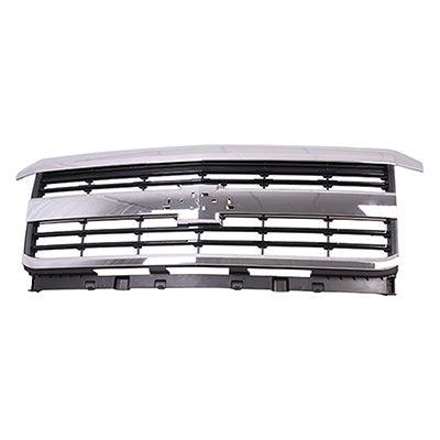 Calandre Chevrolet Silverado 3500 2015-2017 avec moulure chromée noire, gris foncé mat LTZ, GM1200700