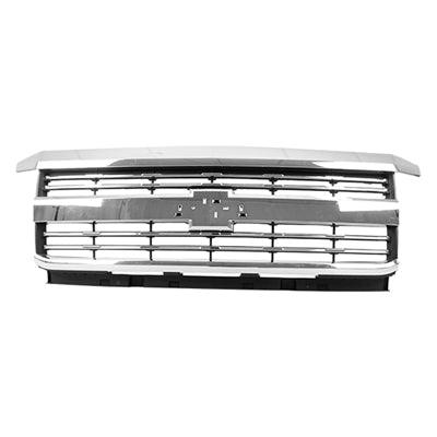 Calandre Chevrolet Silverado 2500 2015-2019 avec moulure chromée, gris foncé mat, GM1200701