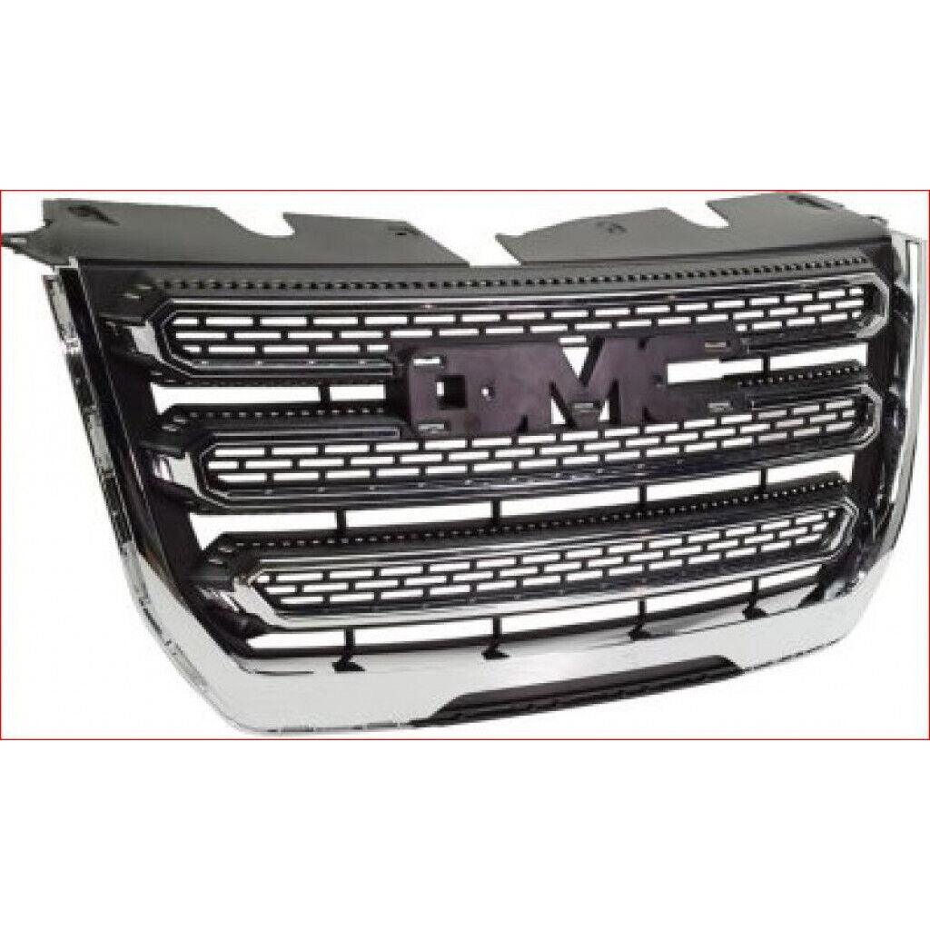 Grille centrale chromée horizontale avec moulure chromée avant pour GMC Terrain 2016-2017, modèle SLT, référence GM1200724