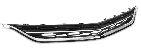 2016-2018 Chevrolet Malibu Grille Upper Black With Chrome Moulding With Out Adaptive Cruise