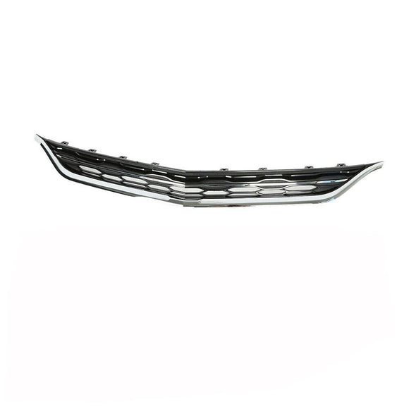 2016-2018 Chevrolet Malibu Grille Upper Black With Chrome Moulding With Adaptive Cruise