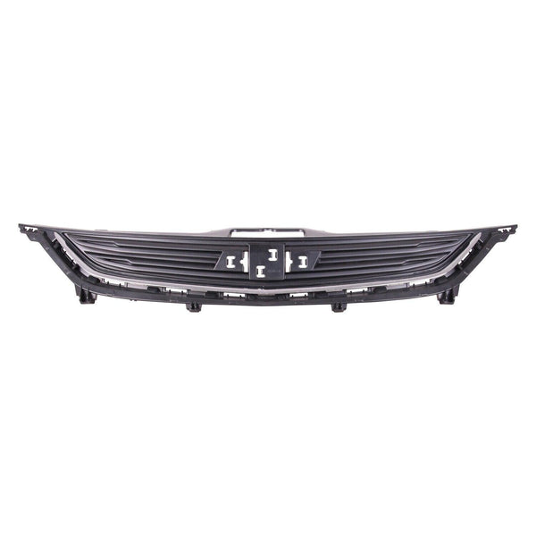 2017-2019 Chevrolet Sonic Hatchback Grille Upper Matte Black With Chrome Moulding With Out Rs Pkg