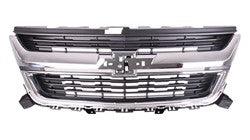 Calandre Chevrolet Colorado 2015-2020 Gris foncé mat avec cadre chromé, modèle de base/léger/lourd, GM1200750