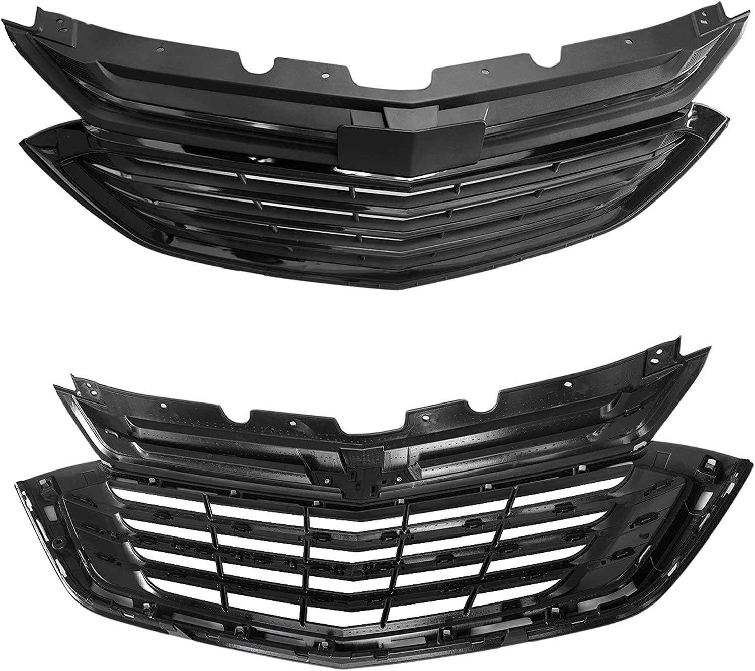 Calandre Chevrolet Equinox 2018-2021 Noir mat avec cadre chromé L/Ls/Lt sans Sport, GM1200760
