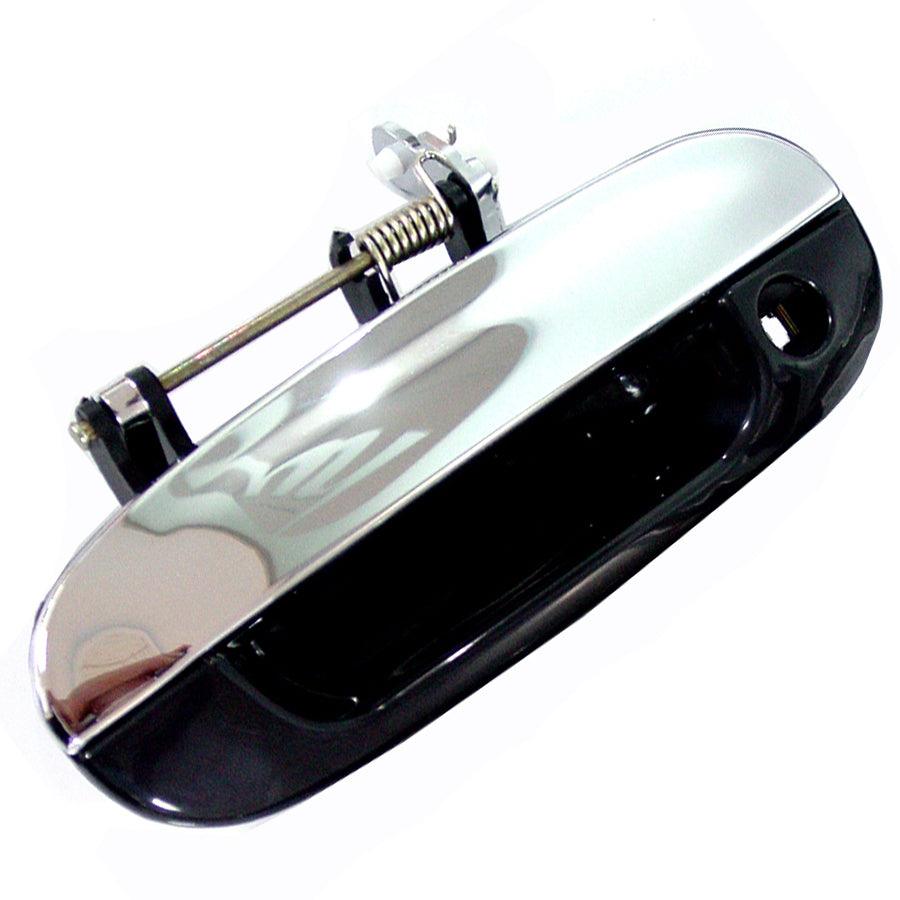 Poignée de porte extérieure avant côté conducteur Buick Rainier 2006-2007 Noir/Chrome (avec serrure à clé), GM1310175