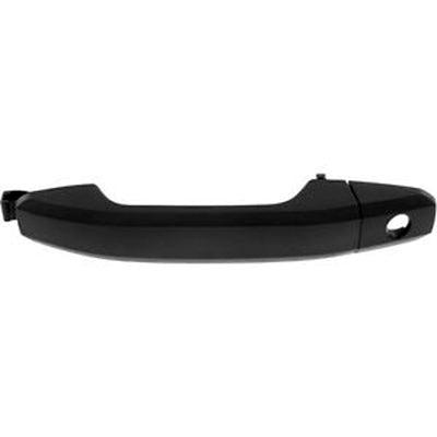 Poignée de porte extérieure avant côté conducteur pour Chevrolet Silverado 3500 (2015-2019) avec serrure et cache, finition noire texturée, GM1310192