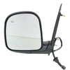 1996-2002 Chevrolet Express Mirror Driver Side Power Heated Textured Flat Glass