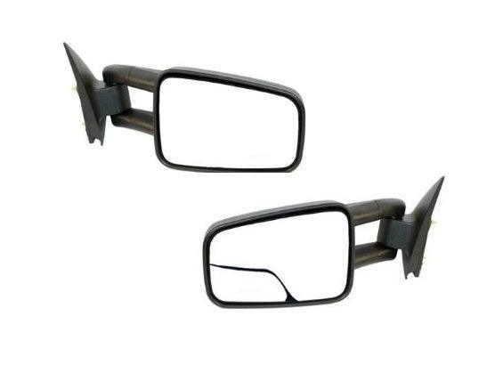 1999-2006 Gmc Sierra 2500 Mirror Driver Side Manual Tow Type With Blind Spot Textured