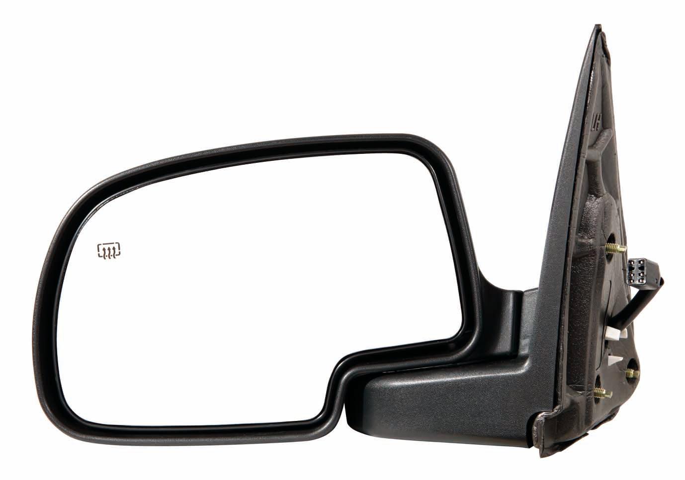 Rétroviseur extérieur côté conducteur pour Chevrolet Avalanche 2002, électrique, chauffant, rabattable manuellement, avec éclairage de bas de porte, texturé, coque lisse, tout-terrain, GM1320252
