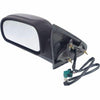 2002-2009 Chevrolet Trailblazer Mirror Driver Side Power Heated With Out Signal Manual Folding Black Std
