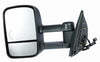 2007-2010 Chevrolet Silverado 3500 Mirror Driver Side Power Heated Textured Trailer Tow Type Telescopic With Signal Manual Folding