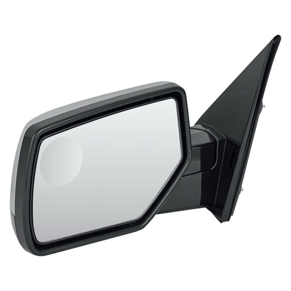 2015-2020 Chevrolet Suburban Mirror Driver Side Power Heated Chrome With Blind Spot Manual Fold