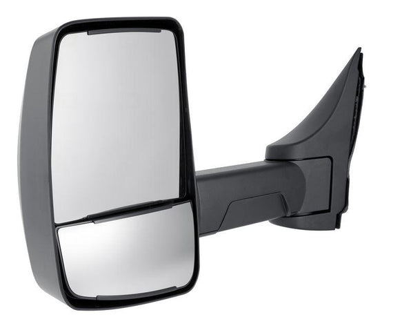 2003-2021 Chevrolet Express Mirror Driver Side Manual Textured With Towith Long Arm For 96Inch Wide And Over Models