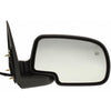 2000-2002 Chevrolet Tahoe Mirror Passenger Side Power Heated With Manual Folding With Puddle Lamp Textured
