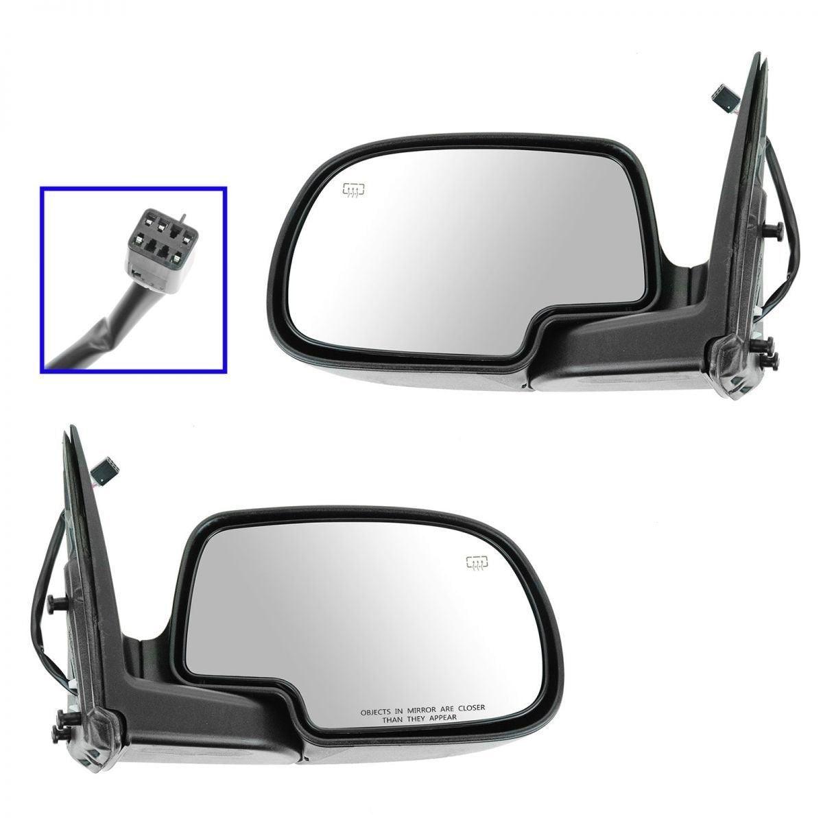 Rétroviseur extérieur côté passager pour Chevrolet Avalanche 2002, électrique, chauffant, rabattable manuellement, sans boîtier PTM, GM1321251
