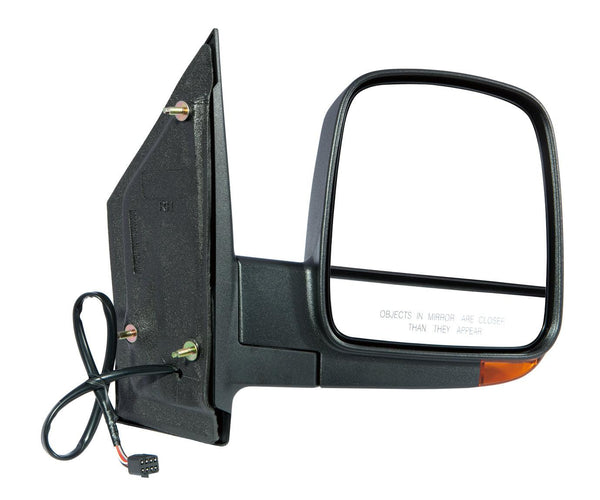 2008-2021 Chevrolet Express Mirror Passenger Side Power Heated With Signal Manual Folding Textured Dual Glass