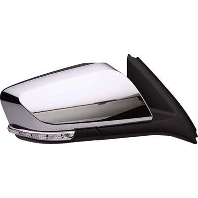 Rétroviseur extérieur côté passager pour Chevrolet Impala 2014-2017, électrique et chauffant, avec clignotant et éclairage de bas de porte, sans fonction anti-éblouissement, verre chromé, GM1321460