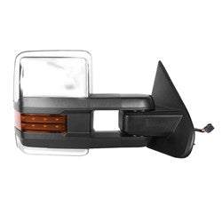 Rétroviseur extérieur côté passager pour Chevrolet Silverado 1500 2019, électrique et chauffant, type remorquage, avec feu de position/clignotant intégré/projecteur de chargement, GM1321512 - Hunt Parts