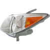 2005-2008 Pontiac Vibe Head Lamp Driver Side Chrome Housing High Quality