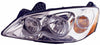 Head Lamp Driver Side Pontiac G6 2008-2010 With Clear Round Lens For Ctf Pkg Base/Gt Mdl 09-10/Gxp Mdl 08-09 Capa , Gm2502355C