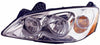 2008-2010 Pontiac G6 Head Lamp Driver Side With Clear Round Lens For Ctf Pkg Base/Gt Mdl 09-10/Gxp Mdl 08-09 High Quality