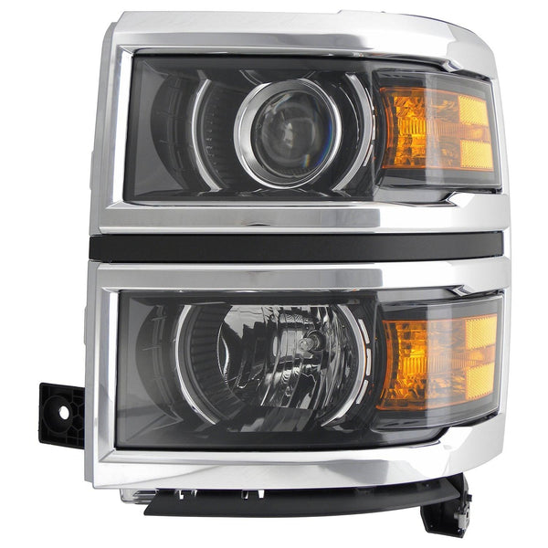 2014-2015 Chevrolet Silverado 1500 Head Lamp Driver Side Halogen High Quality