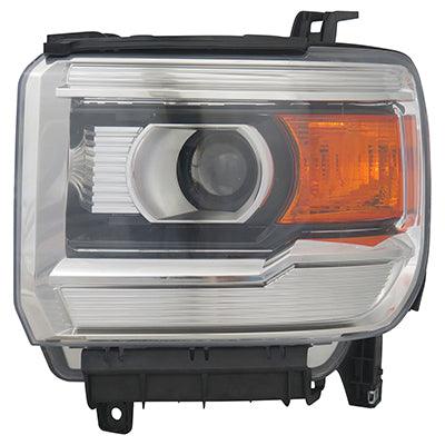 2015-2017 Gmc Denali 3500 Head Lamp Driver Side Halogen Without Led High Quality