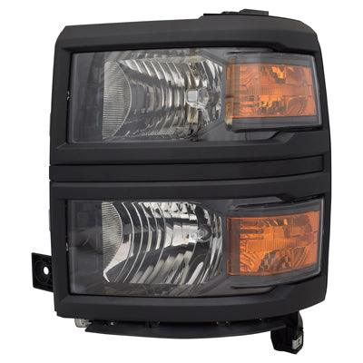 2014-2015 Chevrolet Silverado 1500 Head Lamp Driver Side Ls Model Black High Quality