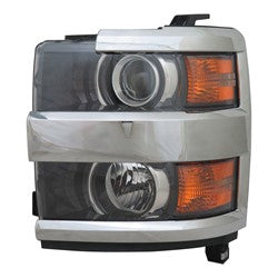 Head Lamp Driver Side Chevrolet Silverado 2500 2015-2019 With Chrome Trim Capa , Gm2502416C