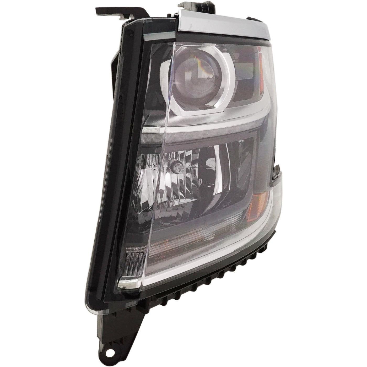 Phare avant gauche halogène pour Chevrolet Tahoe 2018-2020 (sans logo, faisceau intelligent, pack RST, haute qualité), référence GM2502485